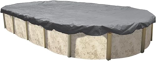 Miniatura 9 de In The Swim Cubierta de invierno ovalada sobre el suelo de 12 x 24 pies - Protector polar - 20 años - 14 x 14 Scrim - Cabrestante y cable incluidos