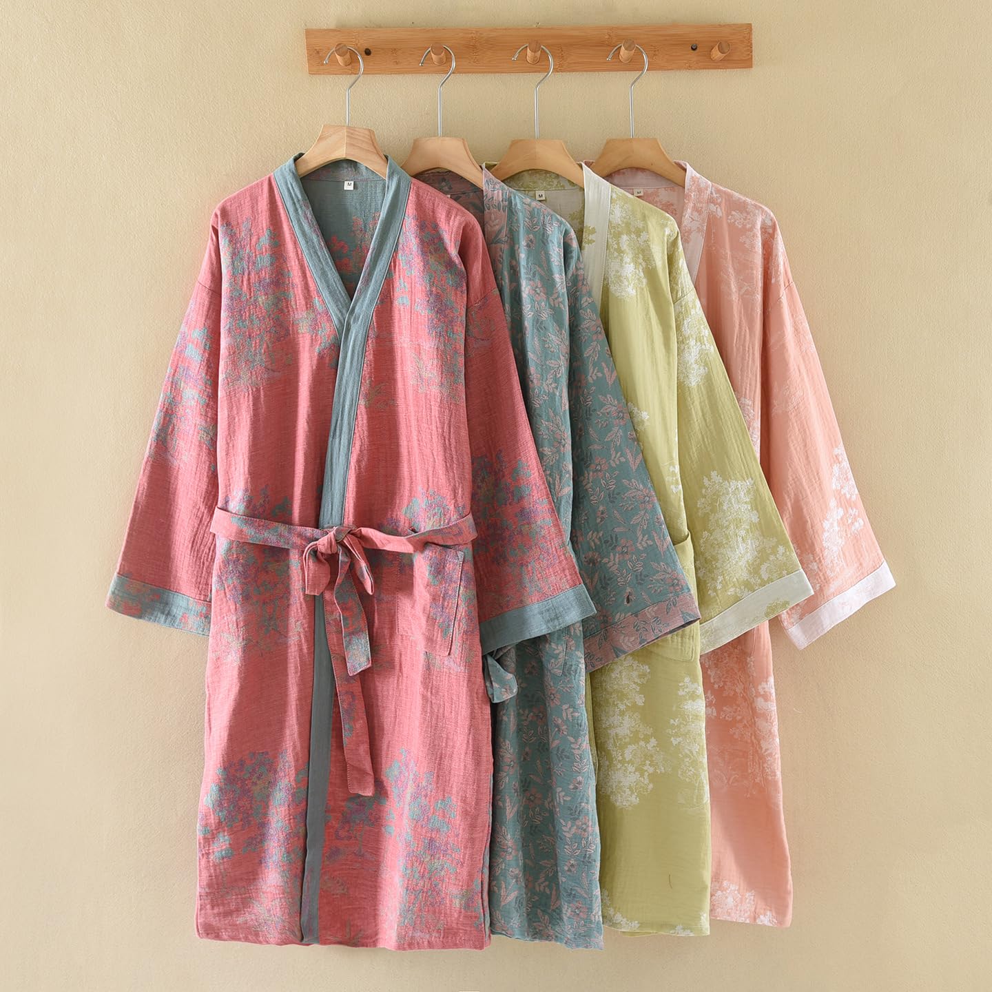Vestaglia da notte tradizionale Hanfu in garza di cotone, camicia da notte da donna, vestaglia kimono, abito post-partum per allattamento
