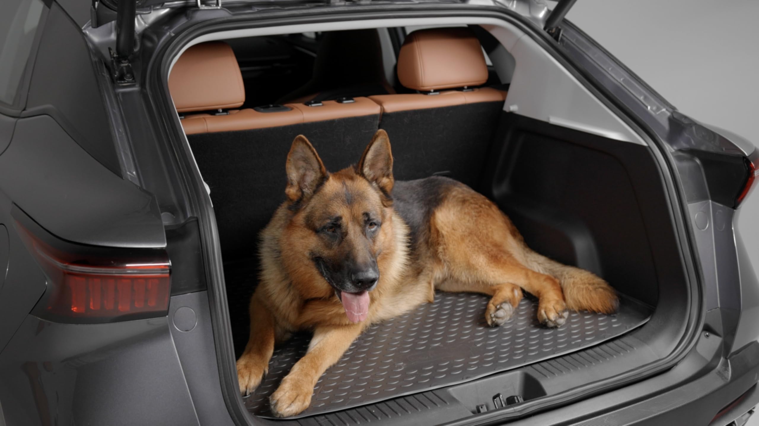 ad Tuning tm24008 Tappetino Bagagliaio Auto, vestibilità Gomma Bagagliaio, Antiscivolo, Nero