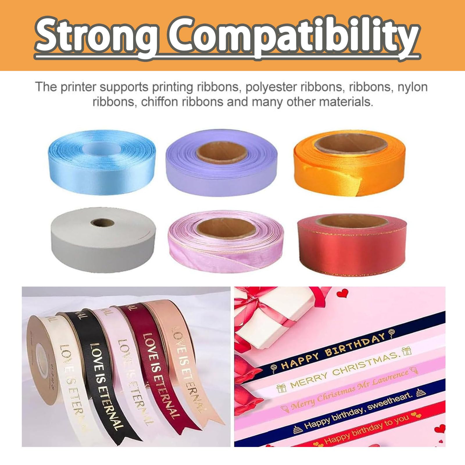 Ribbon☆ Ribbon Printer | WiFi Ribbon Printing Machine | PC & IOS