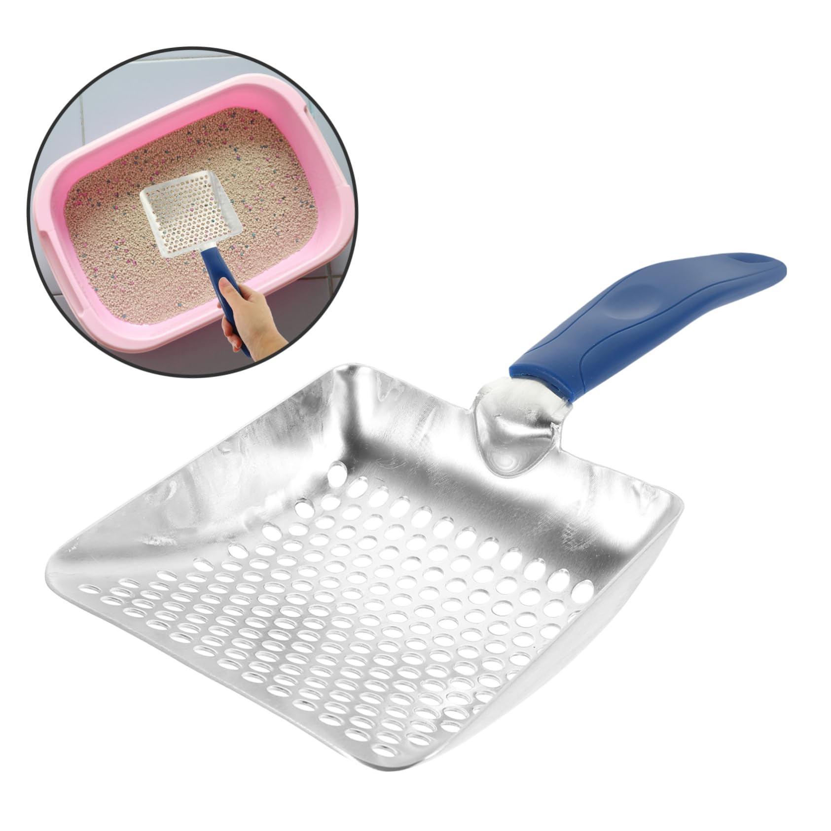 2 szt. żwirku dla kotów, piasek, extra, gigantyczna łopatka do piasku zwierząt, narzędzie czyszczenia, losowy kolor(As shown x 3 pieces,32X13cmx3pcs)