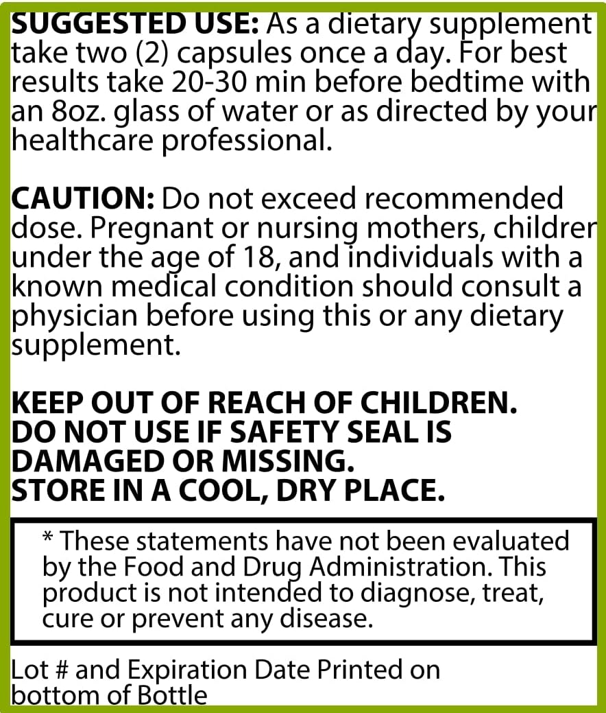 Hybrid Nutraceuticals HypoSleep with Melatonin 10mg Sleep Plus Formula for Adults - Support Healthy Sleep & Relaxation, Non-Habit-Forming, Nighttime Sleeping Pills - 60 Capsules