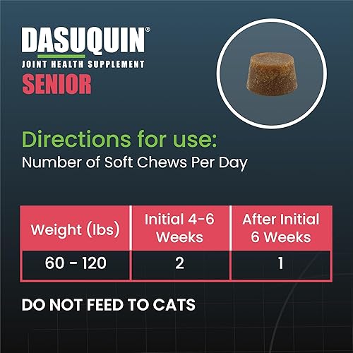 Miniatura 6 de Nutramax Dasuquin Suplemento de salud articular para perros mayores grandes - para apoyo inmunológico, salud de la piel y el pelaje, y salud