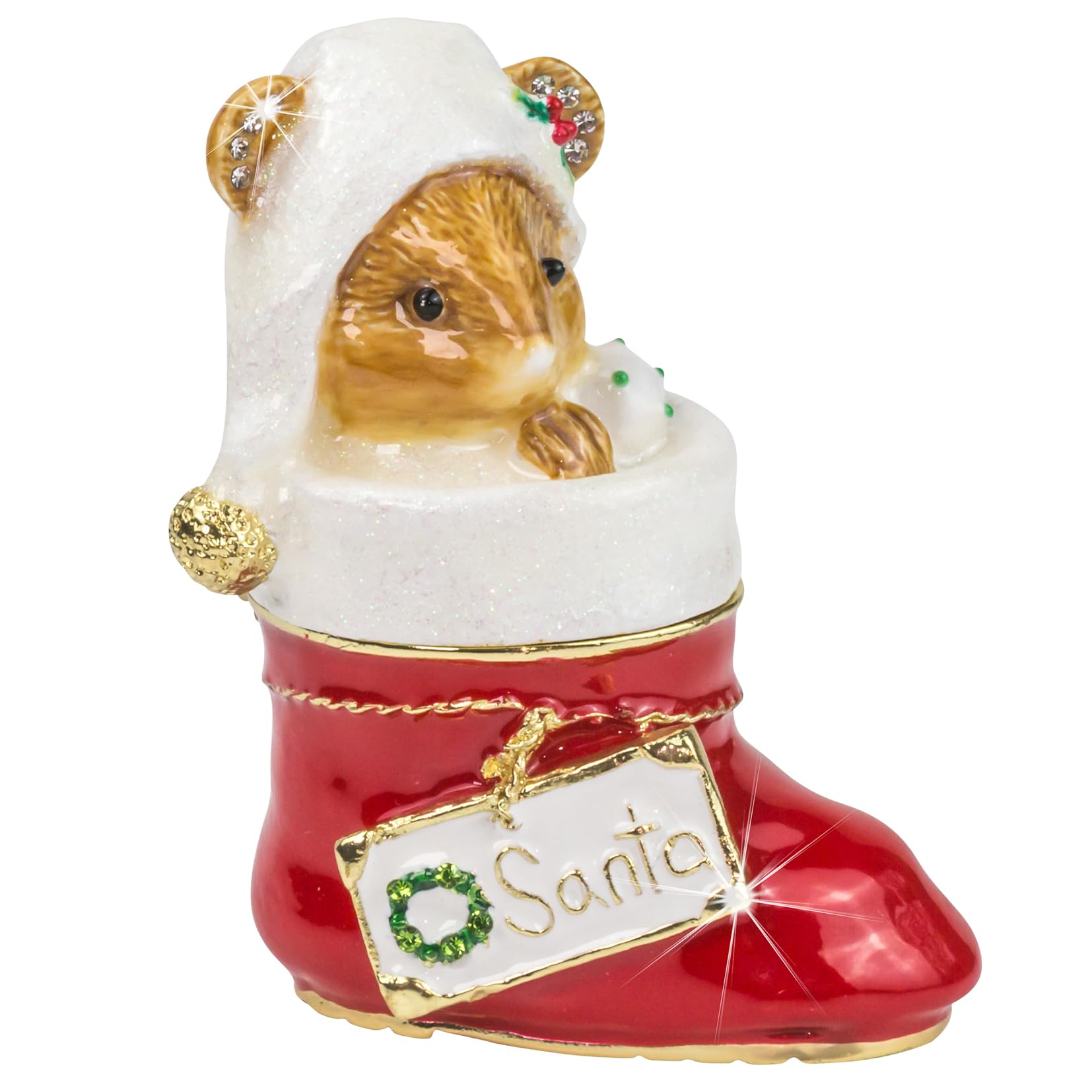 Trinket Box By Craycombe Mouse In Boot