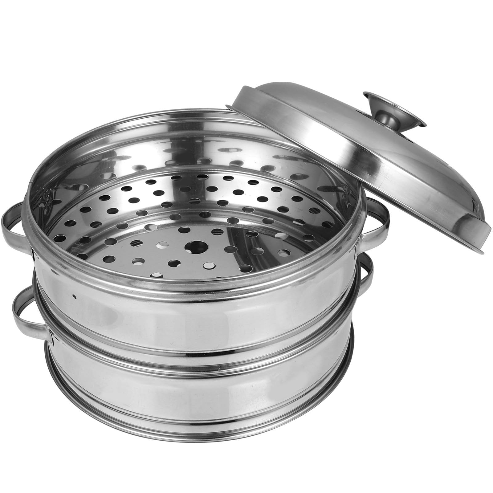 Panier à vapeur inox insert empilable casserole réchauffage aliments