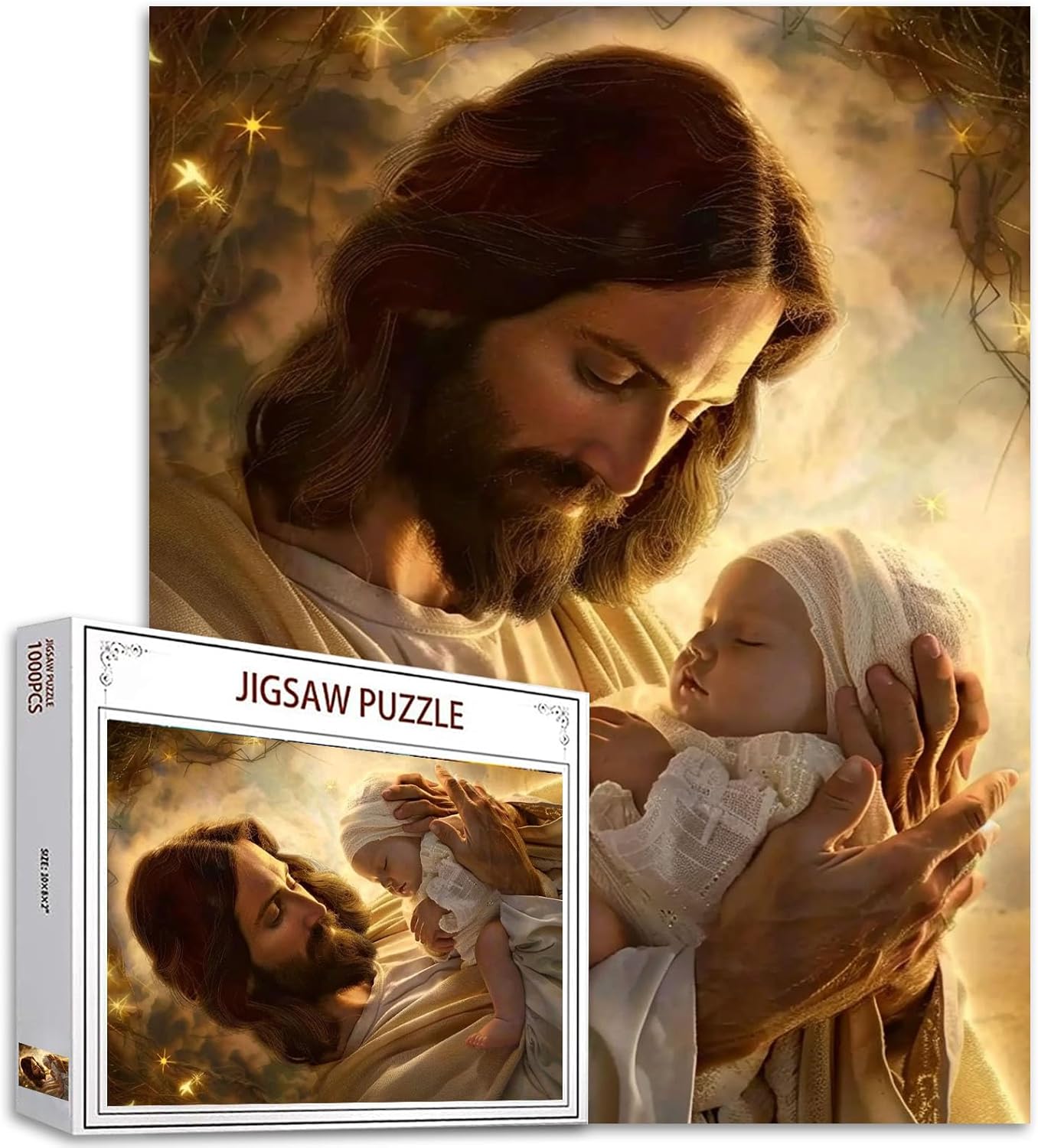 Easter Jigsaw Puzzle 1000 Pieces for Adults Pretty Angel Fairy Wall Art Easter Eggs Educational Toys Birthday Gifts for Girls Puzzles as Home Decoration 19.7 X 27.6 in
