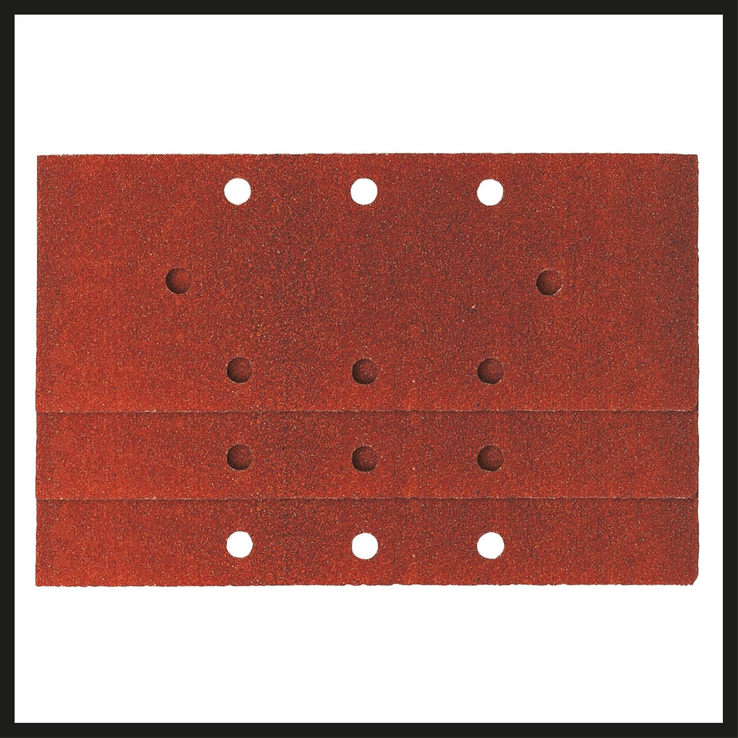 Einhell 4460640 Levigatrice Orbitale, 230 V, Tre Fogli Abrasivi Inclusi, Rosso