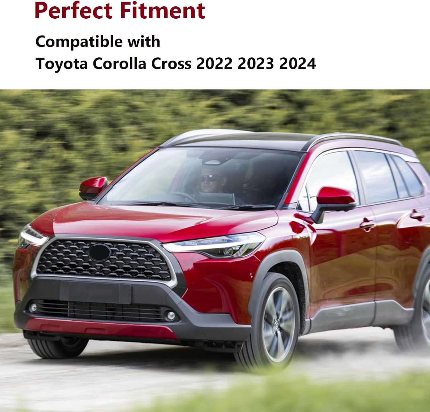 4PCS Door Sill Protector Compatible with Toyota Corolla Cross 2022 2023 2024, Door Entry Guard Protector Accessories