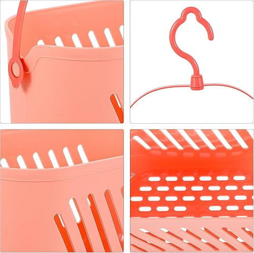 Miniatura 8 de Cabilock Cesta de almacenamiento de baño, cesta organizadora de almacenamiento de baño, cesta colgante para ducha con ganchos de drenaje, cesta de