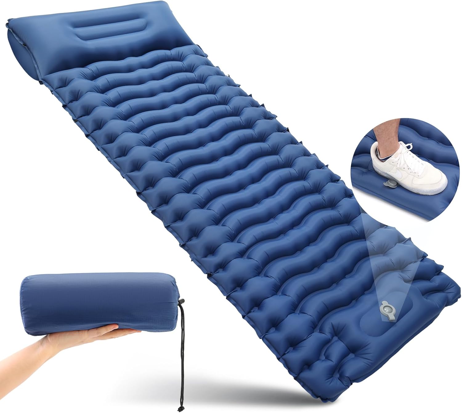 WOLNOBK Camping Sleeping Pads Self Inflating 77’’x26’’x3.5’’ Inflatable