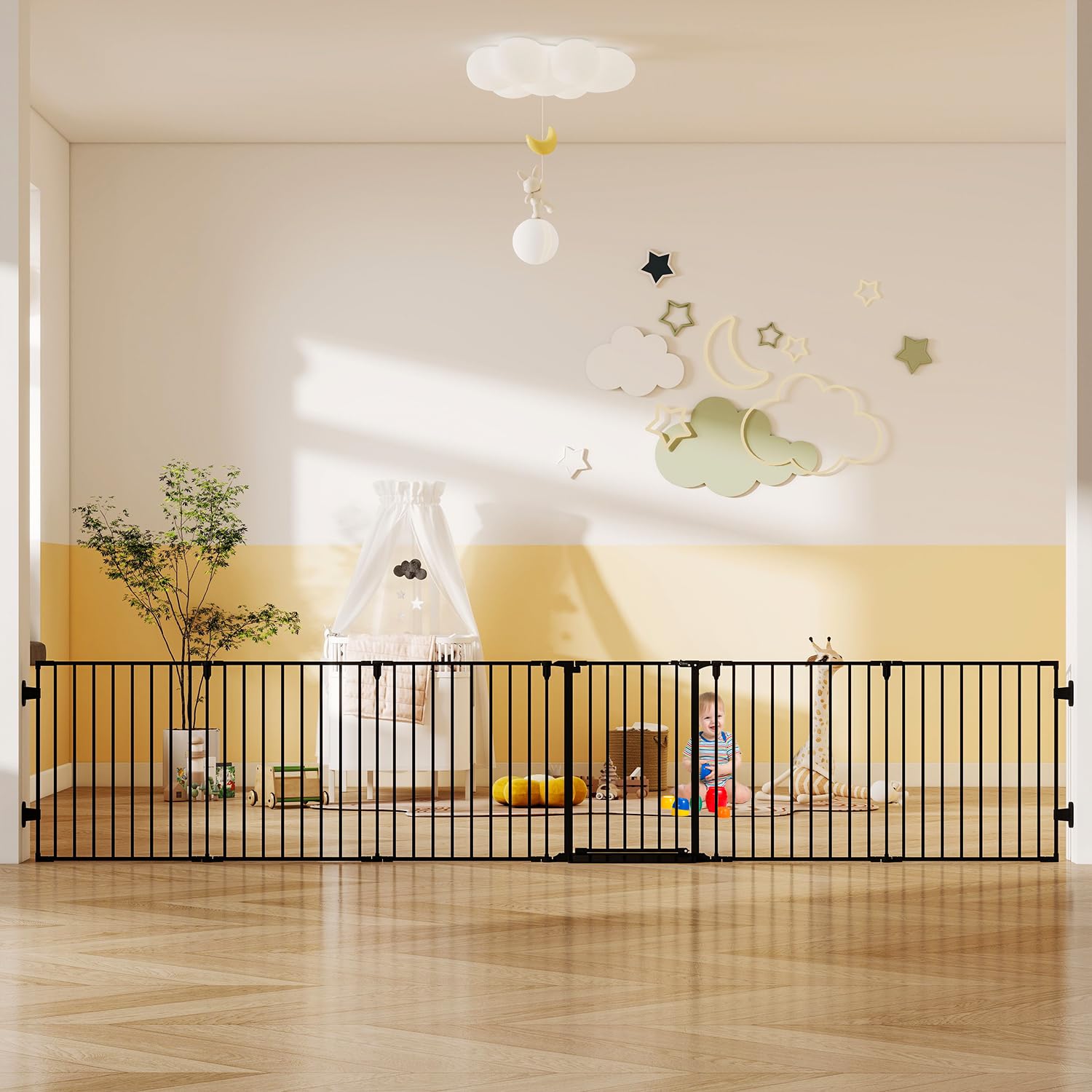Photo 1 of Cideny 144" Extra Wide Baby Gate