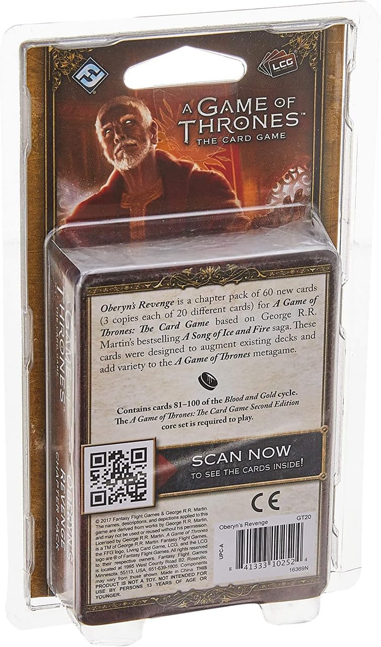 Fantasy Flight Games FFGGT20 A Game of Thrones LCG 2Nd Edition Oberyn's Revenge Chapter Game Pack, Multicoloured - Image 2