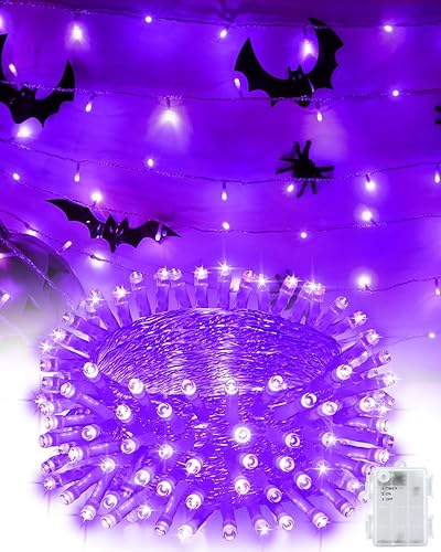 Miniatura 16 de Luces de Navidad para exteriores con temporizador, funcionan con pilas, 16.4 pies, 50 LED, decoraciones de Navidad para pequeño mini árbol de Varios