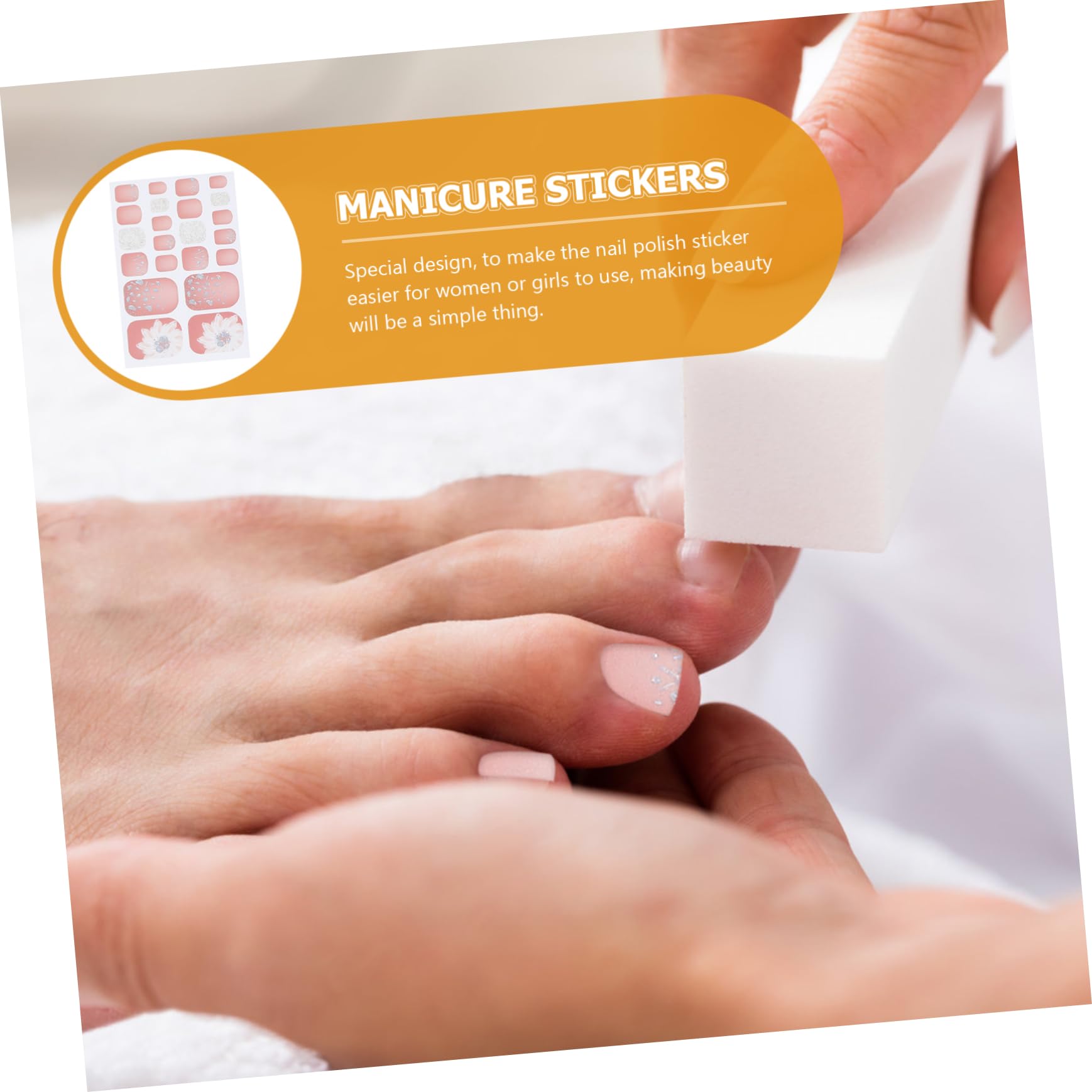 5 Set Adesivi Per Unghie Autoadesivi Decorativi Per Unghie Dei Facili Applicare Per Manicure Te Per Donne E Amiche 8 Fogli*5