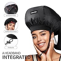 Vista 3 de Secador de Pelo con Gorro, Difusor de Pelo Ideal para Cabello Rizado, Tu Solución Definitiva - Gorra de Secador con Capacidad Amplia