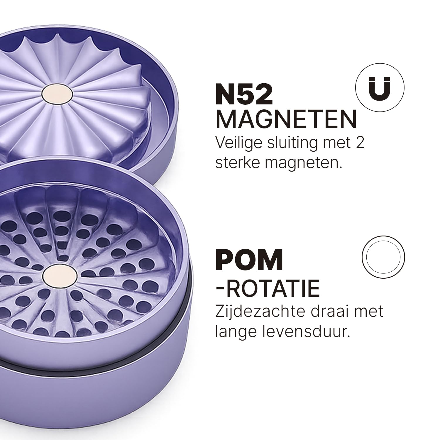 Grinder Toothless Premium CRUSH CORE PRO 2.0 | Patentierter Crusher aus eloxiertem Aluminium | 63 mm Kräutermühle mit 4-teiliger Struktur für trockene Kräuter & Gewürze