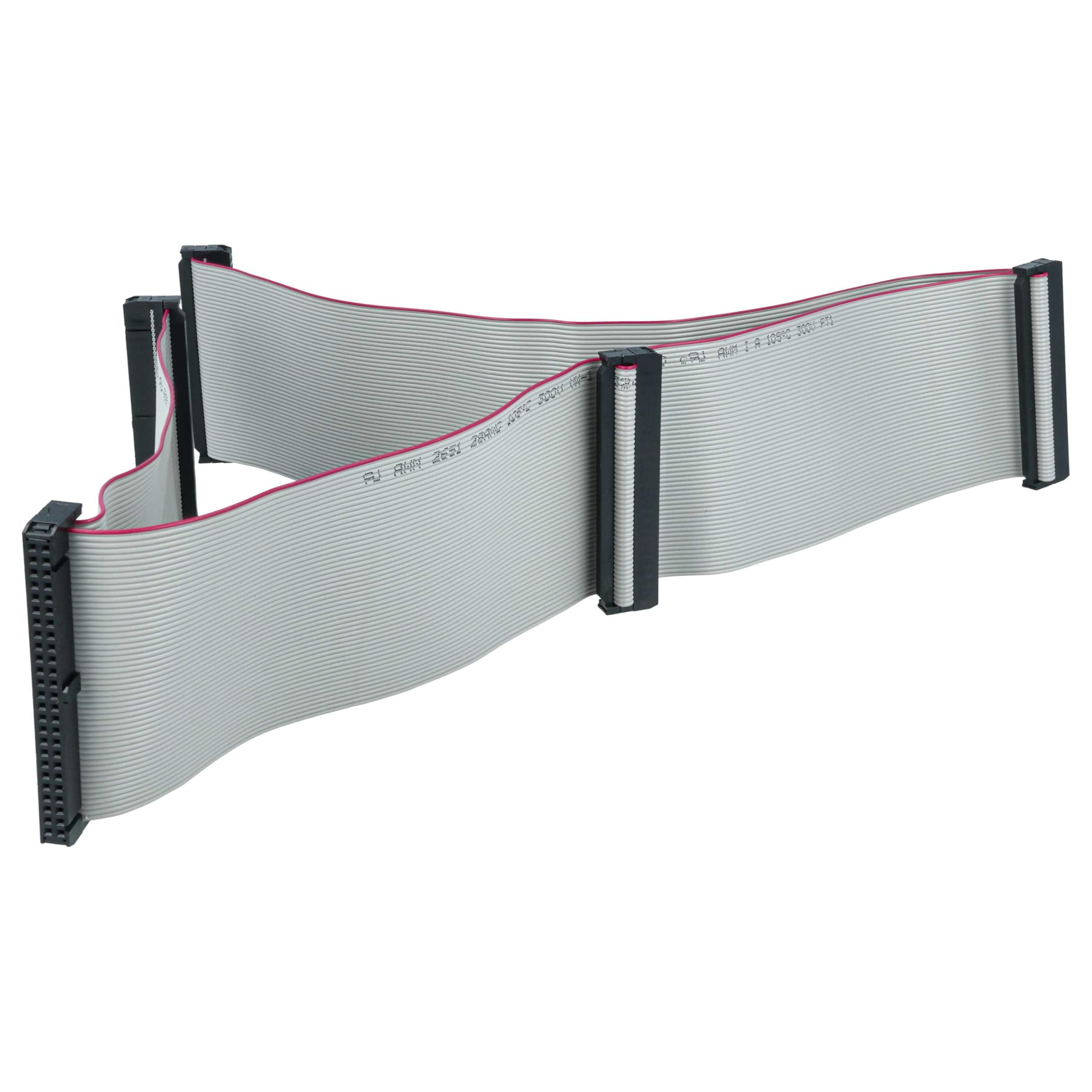 vhbw Cavo a Nastro SCSI per collegare 5 dispositivi SCSI - Cavo Interno, 50 Pin, 75 cm