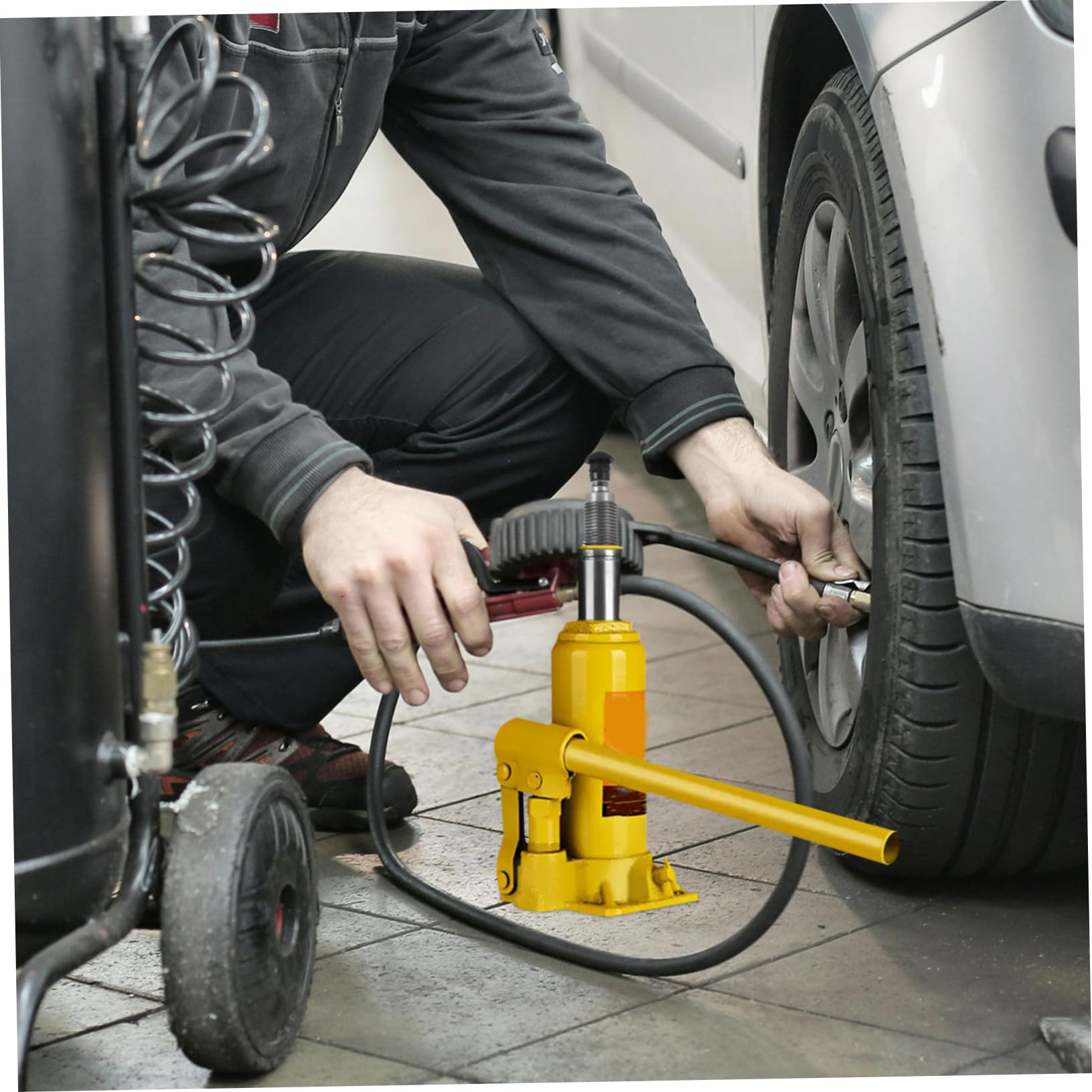 SOLUSTRE Hydraulic Jack Accessories Auto Jack Hydraulic Cylinder Piston Plunger Horizontal Cylinder Piston Plunger Parts Oil Pump Parts Oil Pump Supply Jack Oil Pump Light Grey Iron