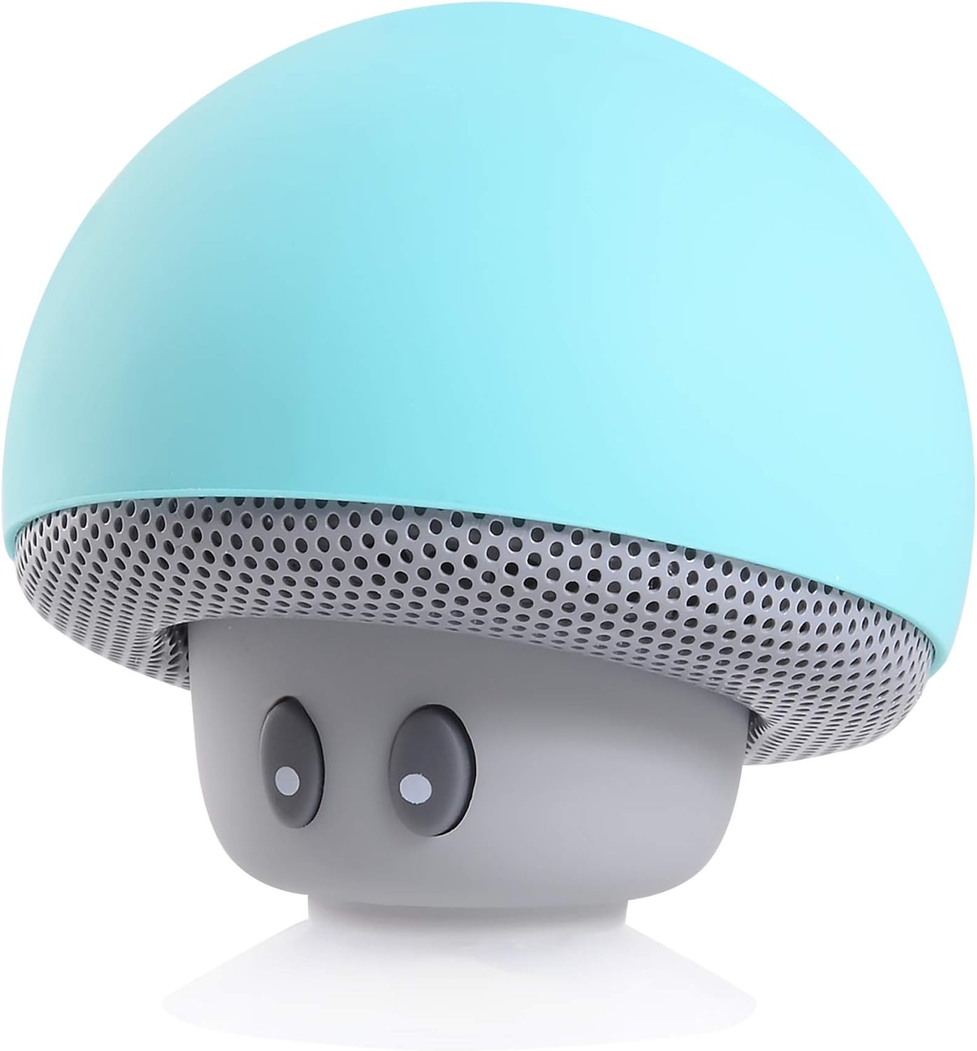 Front view of the MOBO Honguito Portable Bluetooth Speaker in blue, resembling a mushroom.