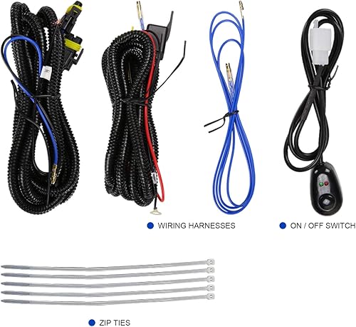 Miniatura 5 de SPEC-D TUNING - Luces antiniebla para parachoques + focos + interruptor para Ford Mustang, par de montaje (izquierdo y derecho) compatible con