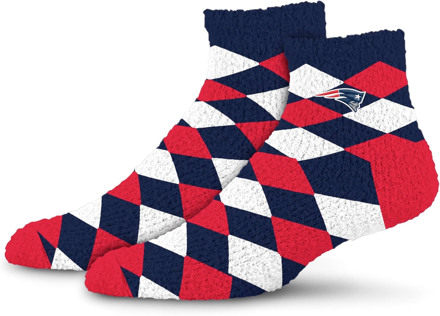 For Bare Feet - NFL Team Color Women's Diamond Sleep Soft Socks - One Size Fits Most