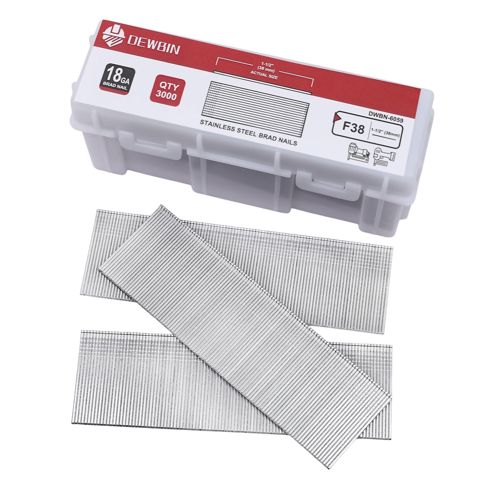 Stainless Steel Brad Nails - 3000 Count -7 Stainless Steel Brad Nails - 3000 Count -7