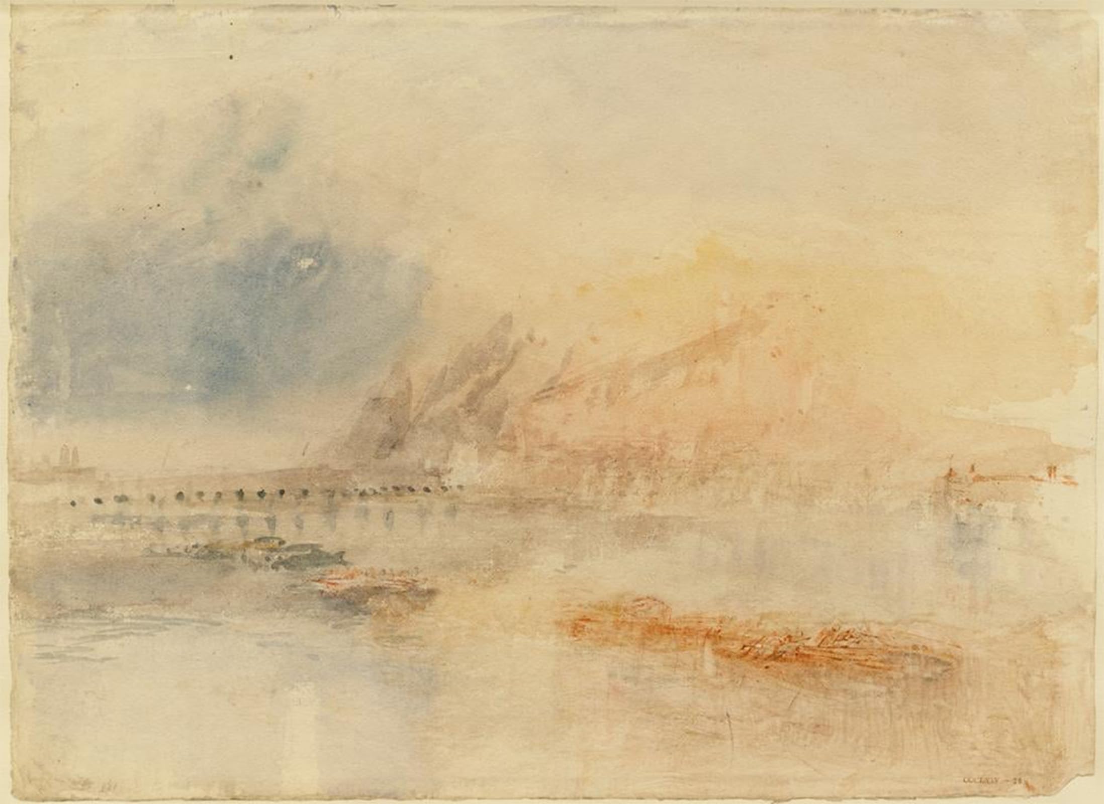 POSTERIIk Vintage Classic Picture Landscape Artwork Ehrenbreitstein by Mallord William Turner Portrait Canvas Painting for Office Home Decor 60x90cm
