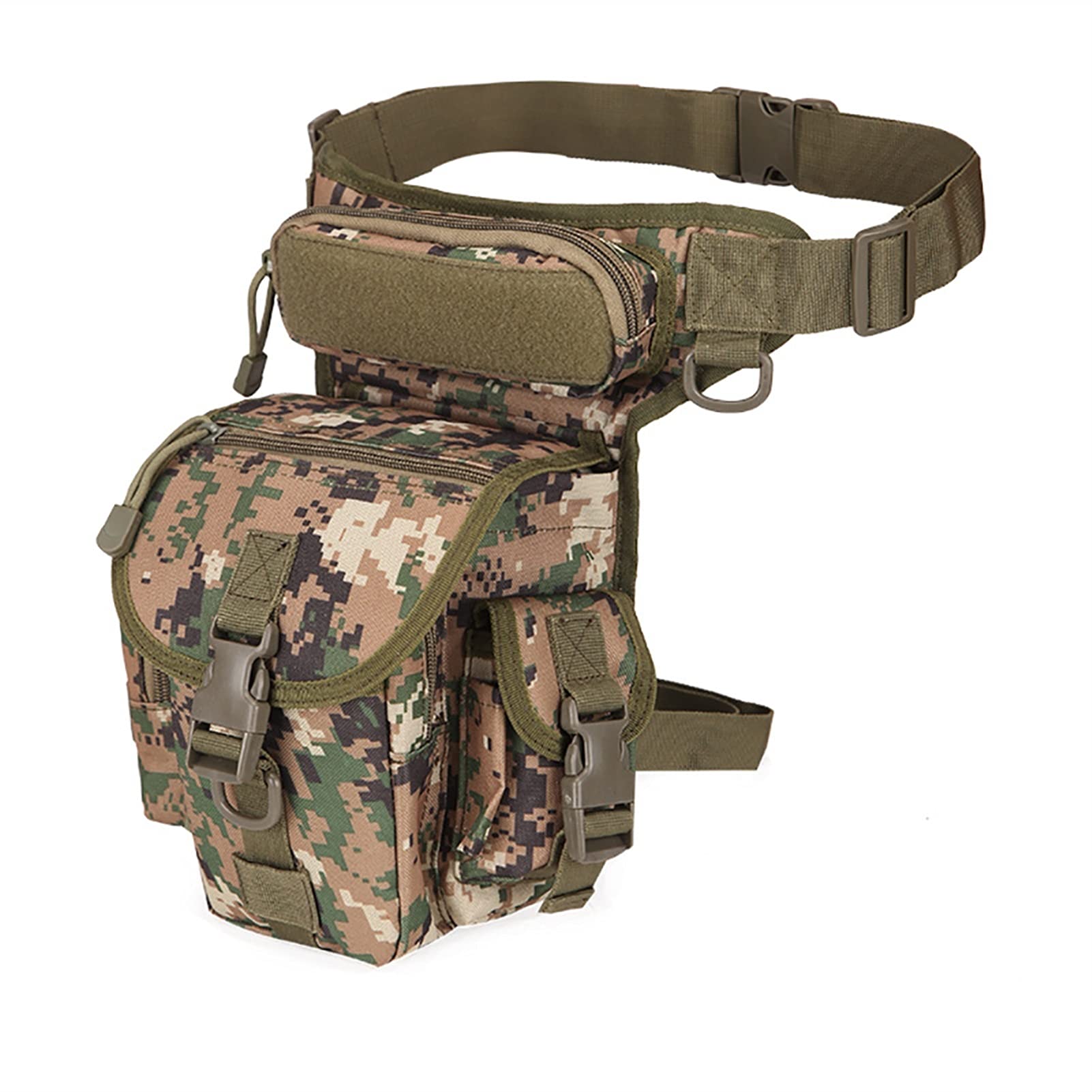 Torba na nogę Drop Hiking Waist Pack, Nylonowa męska torba na nogę, pas na udo, panel na biodro, pasek na talię, torba biodrowa, saszetka biodrowa