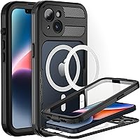 Vista 1 de BEASTEK Funda impermeable para iPhone 14 Serie SRE IP68 magnética a prueba de golpes con protector de pantalla integrado y funda protectora MagSafe