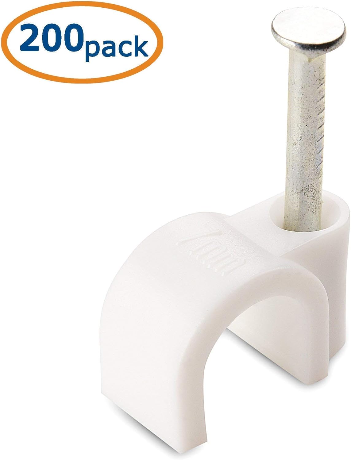 Cable Matters Snagless Long Cat6 Ethernet Cable (Cat6 Cable, Cat 6 Cable) in White 150 ft & Nail-in Cable Clips Cord Organizer