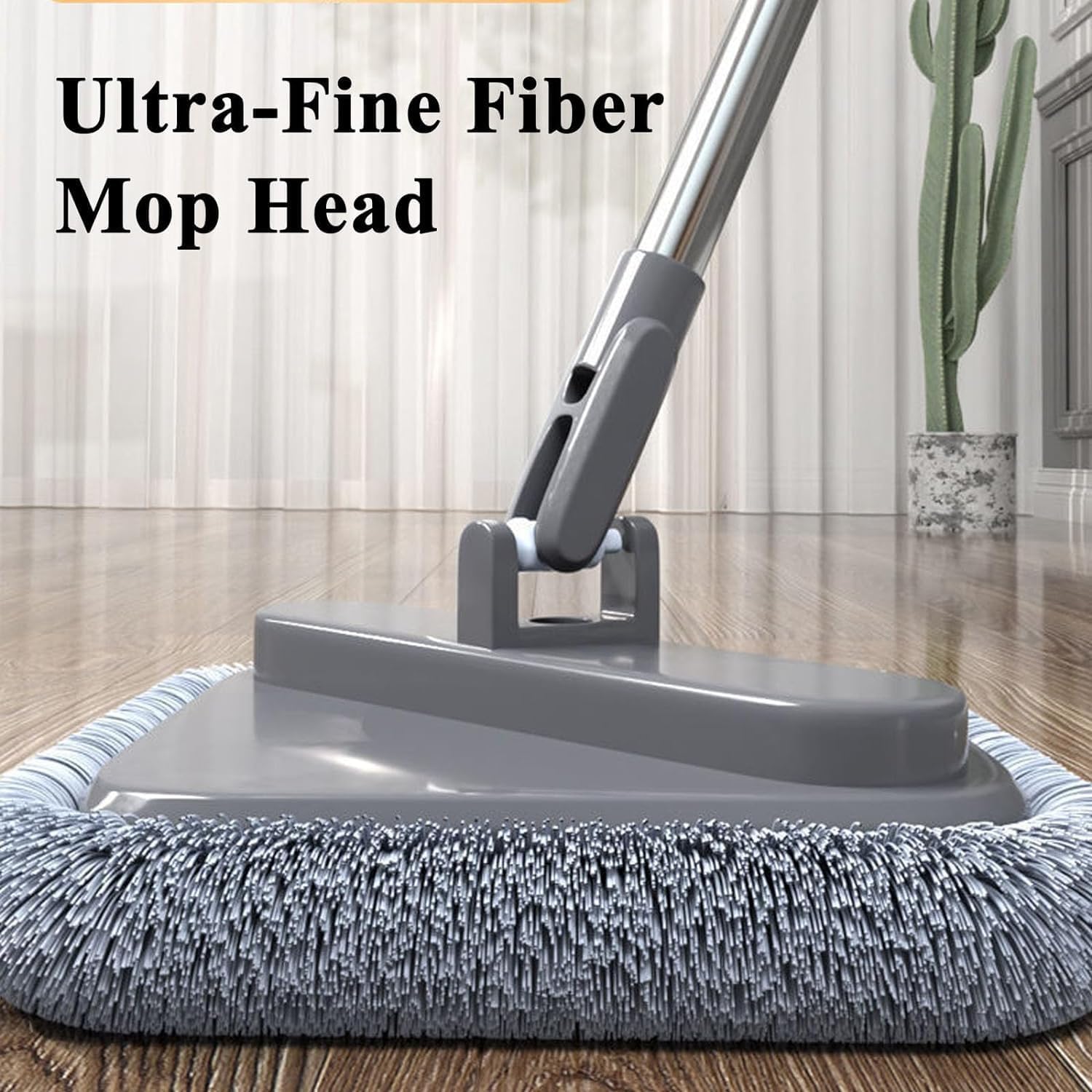 M16 - Juego de fregona giratoria autolavable, 360° ajustable y cubo giratorio con escurridor, perfecto para limpieza en seco y húmedo sin esfuerzo, ideal para fregar fácilmente