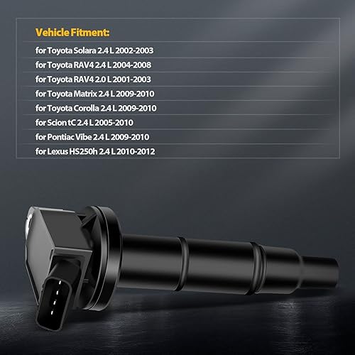 Vista 167 de OCPTY Juego de 4 bobinas de encendido compatibles con OE: UF604 C1685 apto para Mazda 3 para Mazda 5 2008-2015