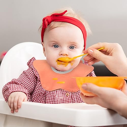 Miniatura 5 de Zainpe Baberos de bebé con rotación de 360, impermeables, a presión, de algodón, absorbente, para bebés, de 0 a 12 meses, 6 unidades