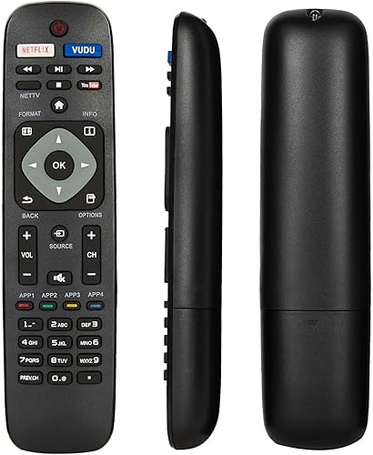 Miniatura 1 de ENZODOTS Más nuevo universal TV control remoto NH500UP para Philips LCD LED 4K UHD Smart TV con Netflix Vudu YouTube Nettv botón
