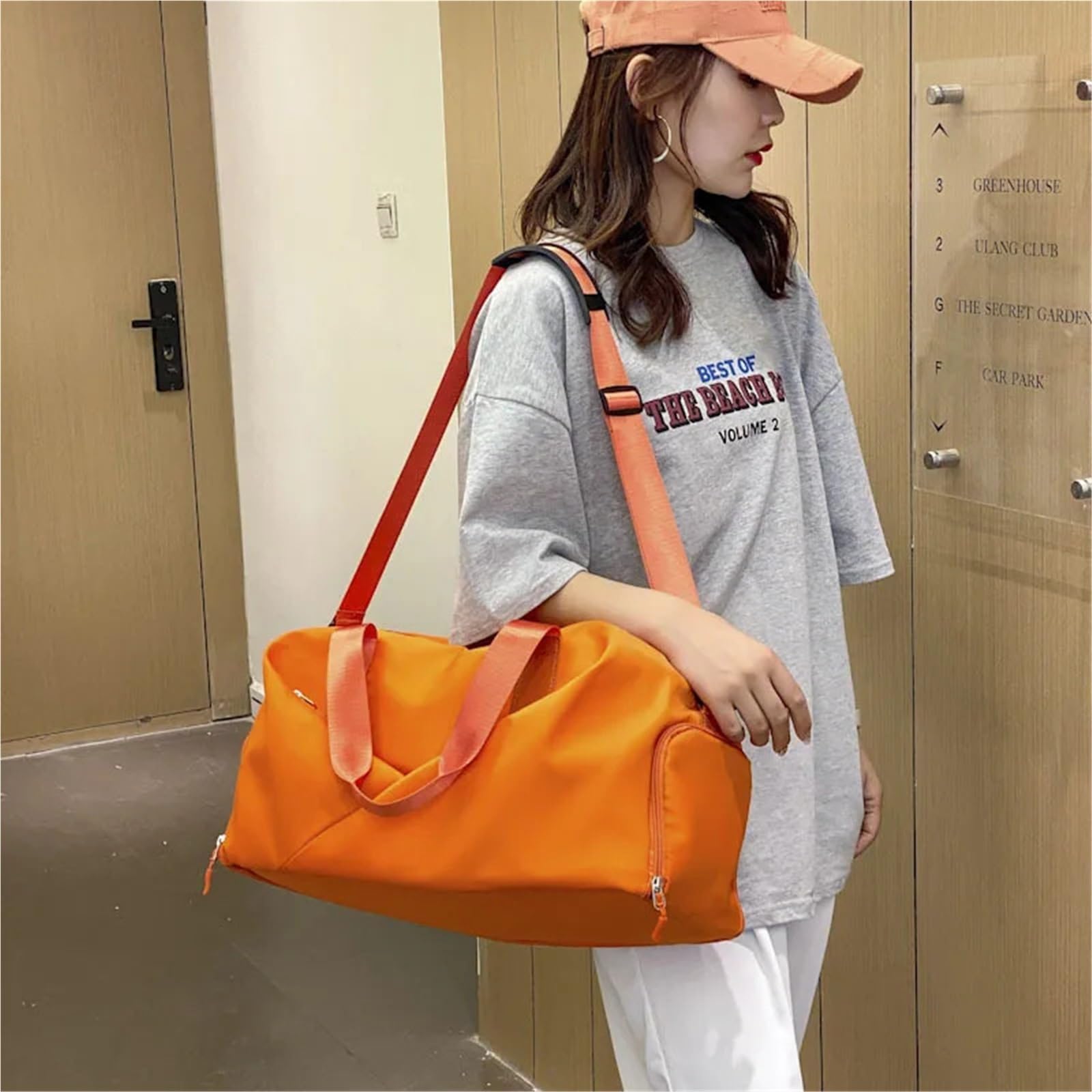 Sacca Impermeabile Borsa da palestra for donna con scomparto for scarpe, borsa sportiva impermeabile for yoga, zaino nuoto separato for asciutto e bagnato, viaggio for il fitness(Clairam)