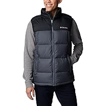 Columbia Pike Lake Vest, Piumino Smanicato Gilet Uomo, Black, Graphite, M