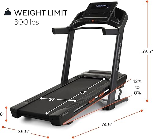 Miniatura 3 de ProForm Carbon TLX nueva cinta de correr para caminar y correr con ventilador integrado y diseño que ahorra espacio