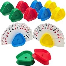 SEETOOOGAMES Triangle Shaped Hands-Free Playing Card Holder Set of 12