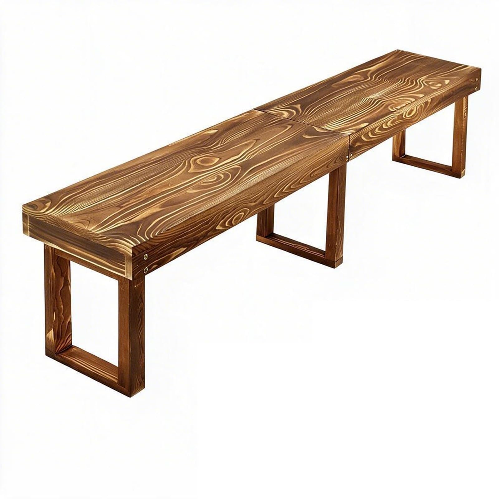 180 X 28 43 cm Banco Madera Exterior Plegable de Maciza