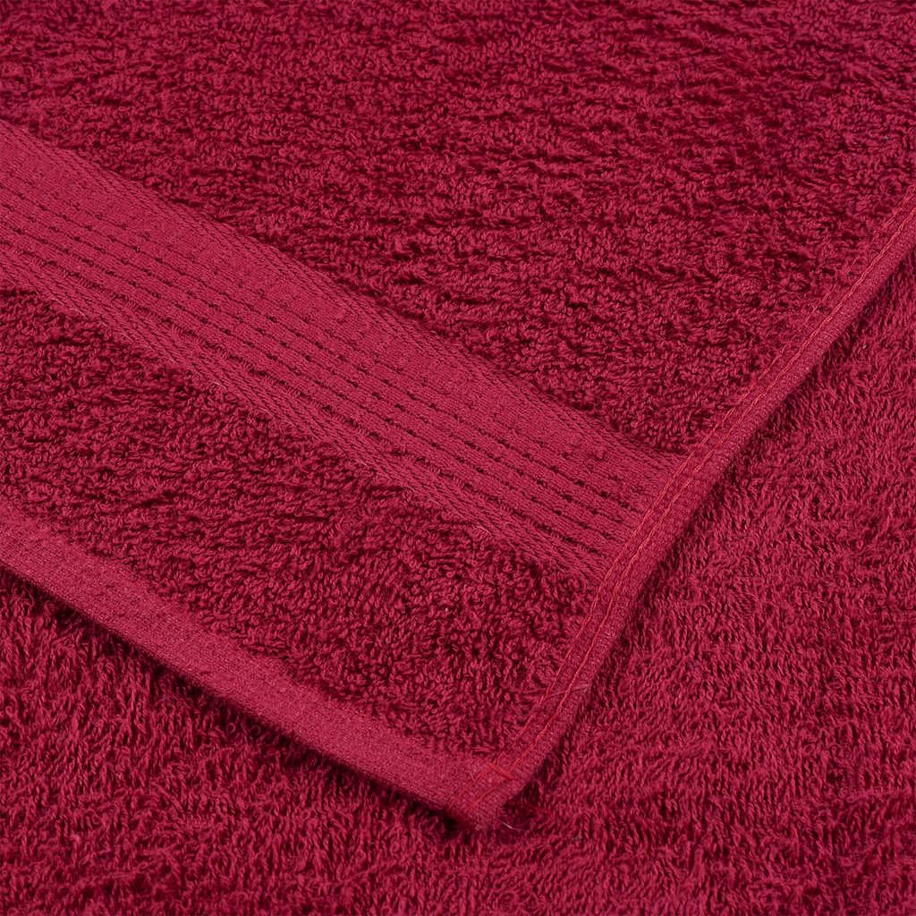 Casa & Giardino,Biancheria e biancheria da letto,Asciugamani,Asciugamani per gli ospiti 2 pz Bordeaux 30x50 cm 360 gsm 100% Cotone