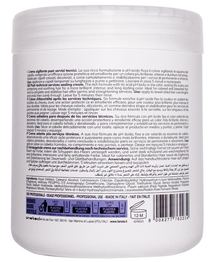 Fanola Fiber Fix Bond Connector n°2 1000ml - crème de scellement post services techniques