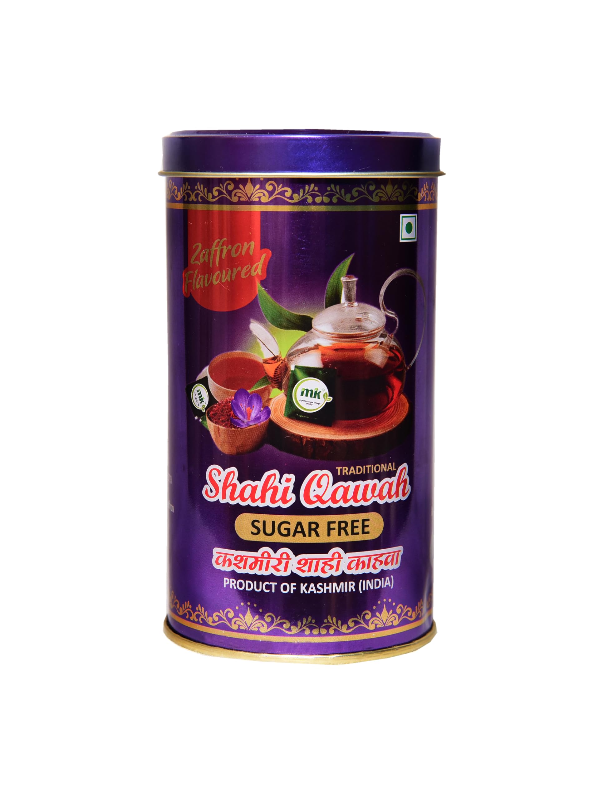 Kashmir Harvest Hub Sugar Free Kashmiri Shahi Kahwa (Qawah Tea) - 100g | 100% Natural & Premium | Pure Herbal Tea | Loose Leaves, Green Tea | Detoxifies Body | Saffron Flavoured (Pack of 1) (B0CRDSB863) Amazon Price History, Amazon Price Tracker