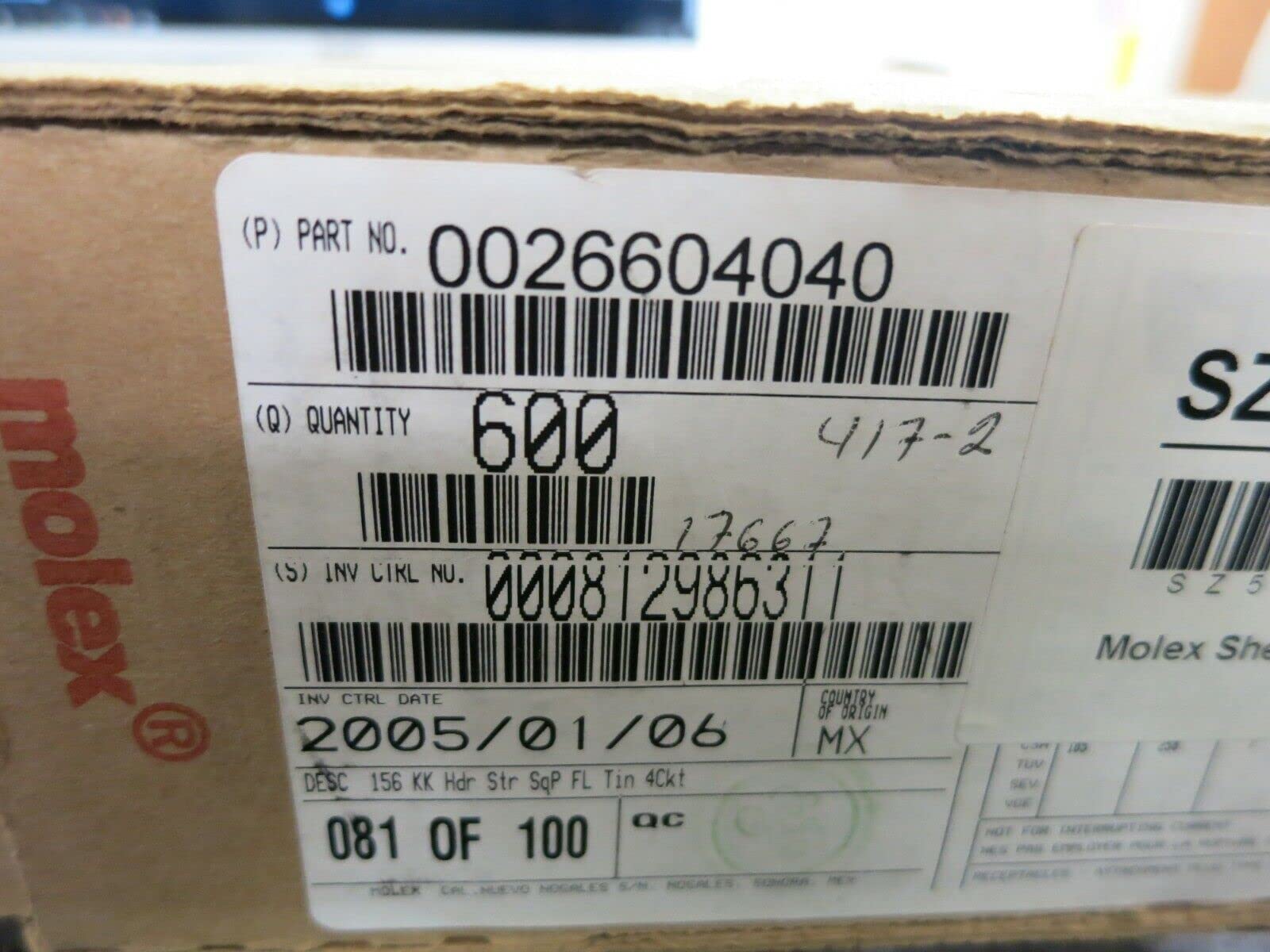 (25 PC LOT) 0026604040/26604040 Compatible with MOLEX *US Stock*