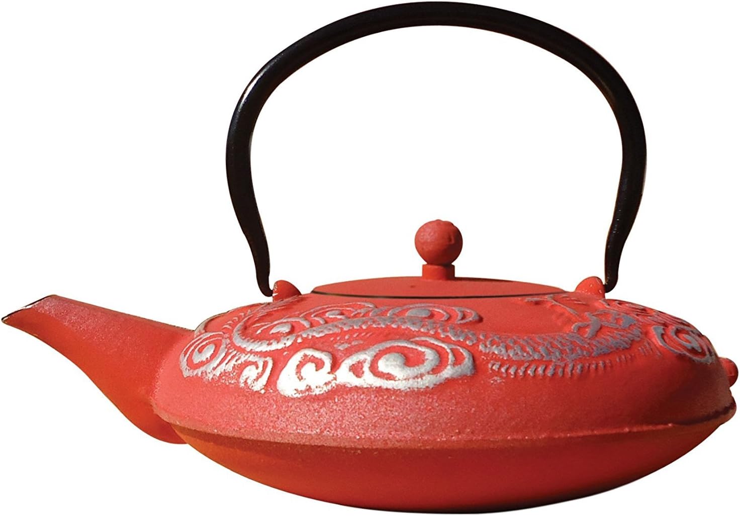 Japanese Cast Iron Teapot /Dragon Red