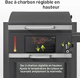 tepro Gril à charbon Toronto Basic, surface de cuisson : environ 52 x 36 cm - 5