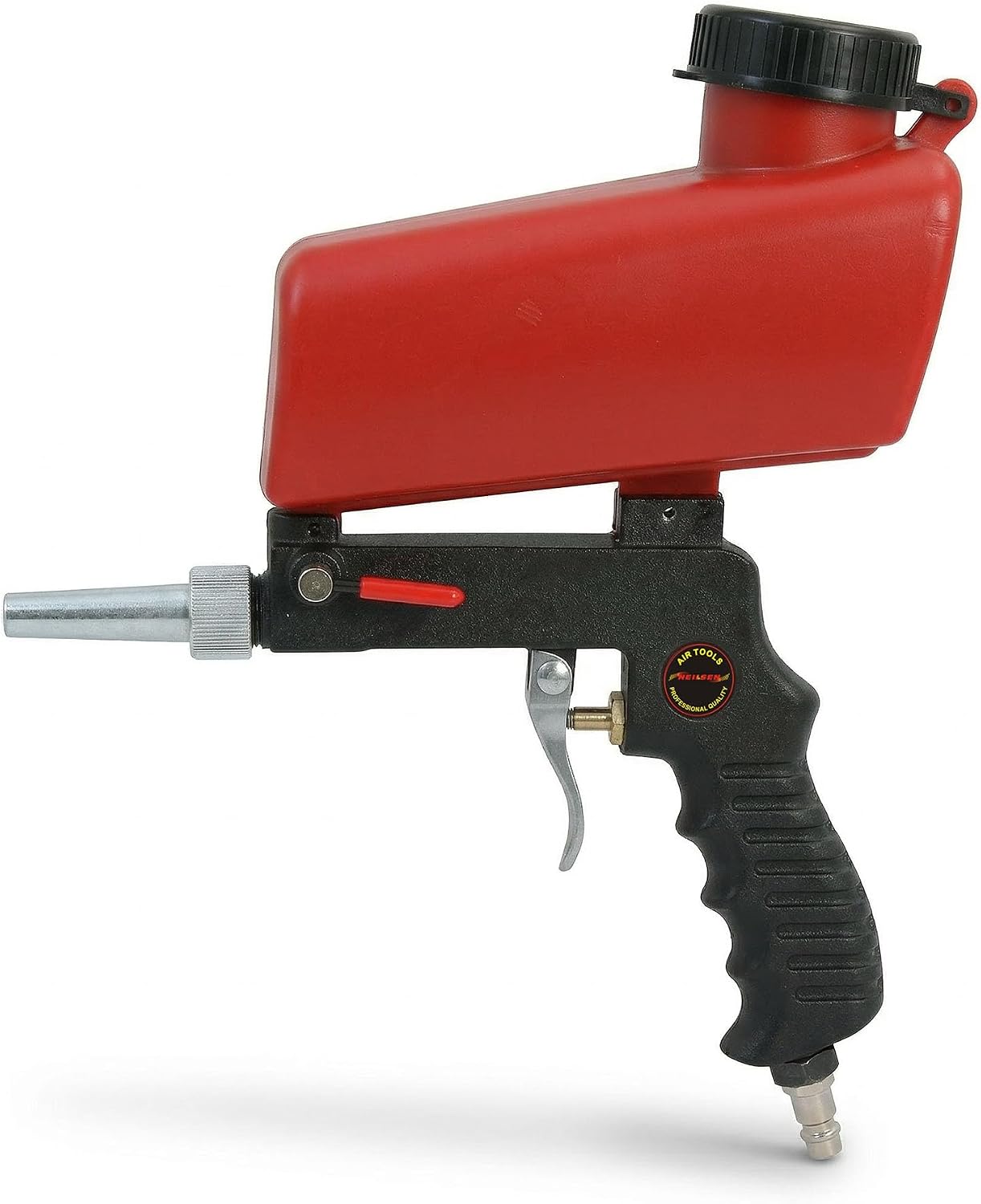Neilsen CT5267 Pneumatic Sand Blasting Gun, Adjustable Flow, 21lb Reservoir, 1/4in Air Inlet, 6.5mm Nozzle Diameter 90psi for Rust Removal and Spray Polishing