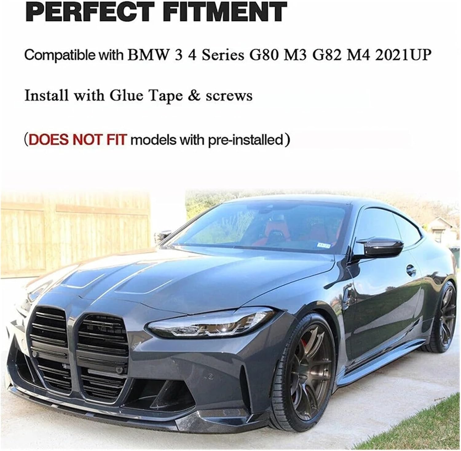 BMW G80 G82 G83 M3 M4 2021 2022 2023 2024 ドライカーボンファイバー