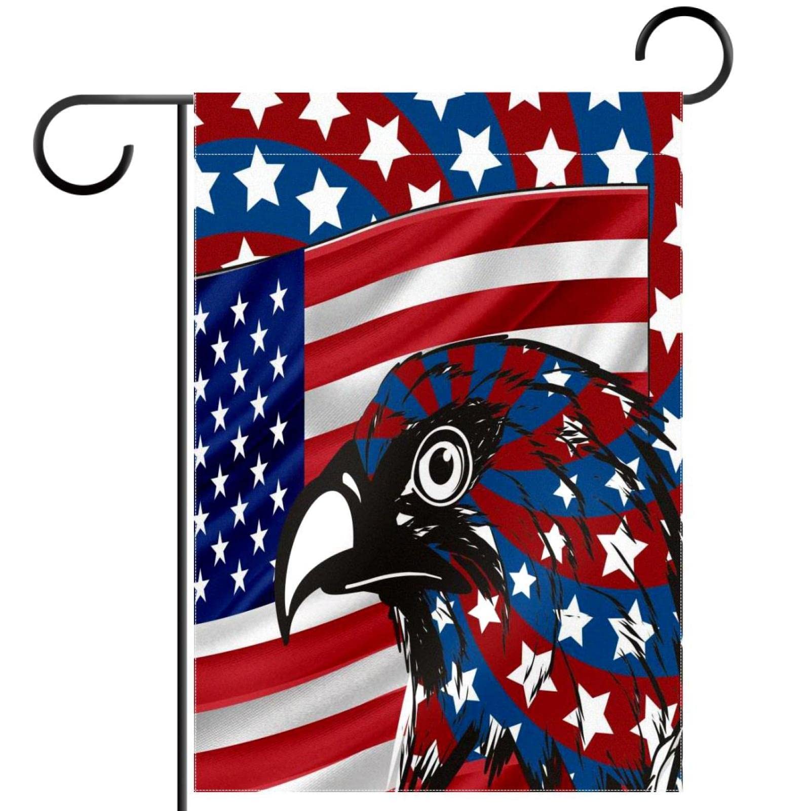 Patriotische Gartenflagge Für Den 4. Juli – Doppelseitig Bedruckt, Wetterfest & In USA-Farben, 28x40 Cm Für Hausdekoration