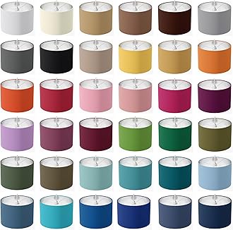Lampshade for Table Lamp, Ceiling Drum Lampshade, Plain Lamp Shade, Modern Standard Cotton Fabric Floor Pendant 15cm 20cm 25 cm 30cm 35 cm 40cm Cream Brown Yellow Orange Red Pink Green Blue Lampshade