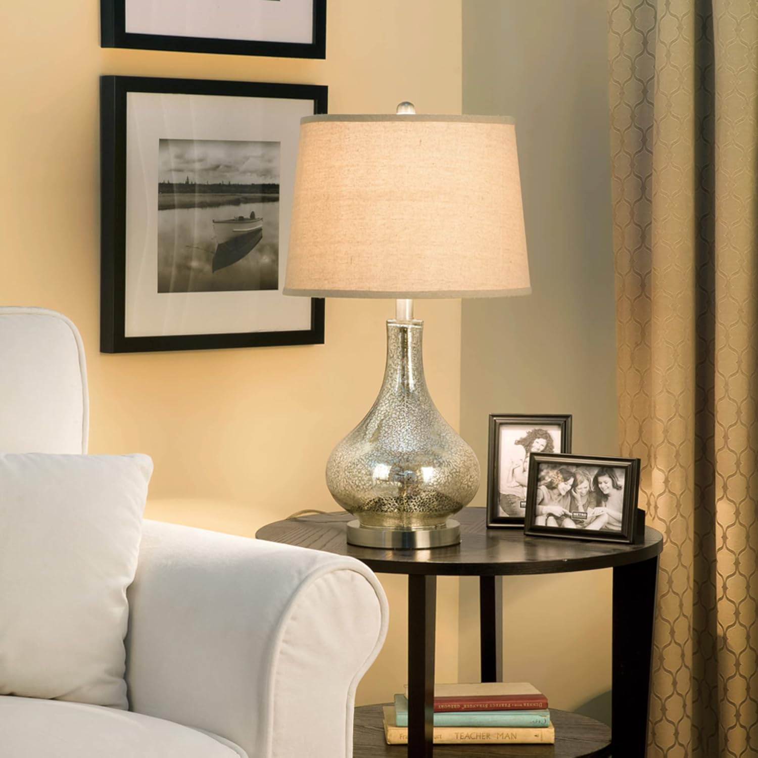 Up To 40% OFF Catalina Lighting 21581-001 Transitional Mercury Glass Gourd Table Lamp, LED Bulb Included, 24, New Silver Free Shipping Offer Catalina Lighting 21581-001 Transitional Mercury Glass Gourd Table Lamp, LED Bulb Included, 24, New Silver